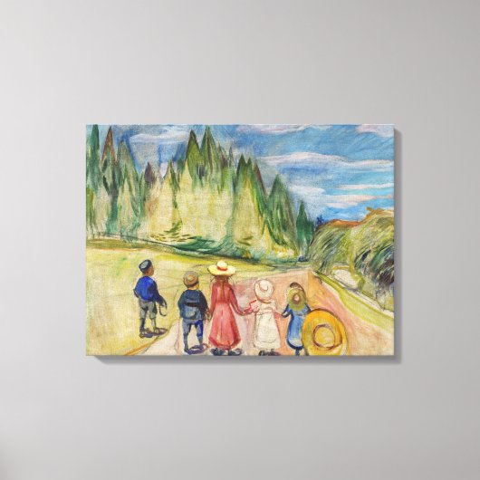 Edvard Munch - Het Sprookjesbos Canvas Afdruk (Voorkant)