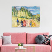 Edvard Munch - Het Sprookjesbos Canvas Afdruk (Insitu (Woonkamer))
