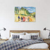 Edvard Munch - Het sprookjesbos Canvas Afdruk (Insitu (Slaapkamer))