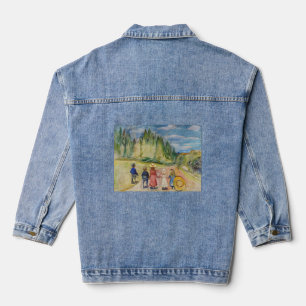 Edvard Munch - Het sprookjesbos Denim Jacket