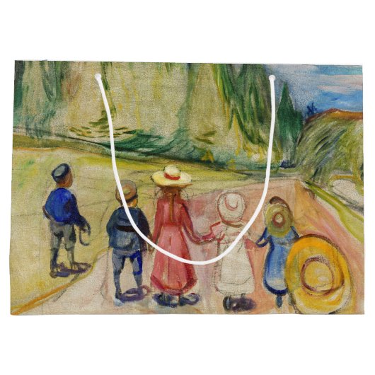 Edvard Munch - Het sprookjesbos Groot Cadeauzakje (Achterkant)