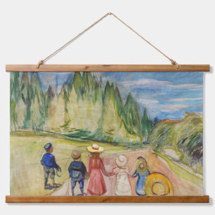 Edvard Munch - Het sprookjesbos Hangend Wandkleed