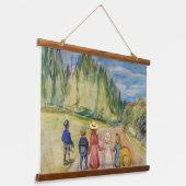 Edvard Munch - Het sprookjesbos Hangend Wandkleed (Gebogen)
