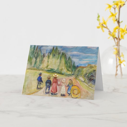 Edvard Munch - Het sprookjesbos Kaart (Gele Bloem)