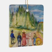 Edvard Munch - Het sprookjesbos Keramisch Ornament (Rechts)