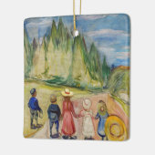 Edvard Munch - Het sprookjesbos Keramisch Ornament (Links)
