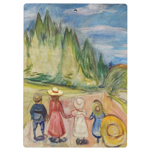 Edvard Munch - Het sprookjesbos Klembord (Achterkant)