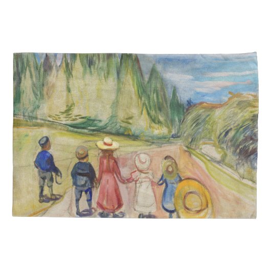 Edvard Munch - Het sprookjesbos Kussensloop (Achterkant)