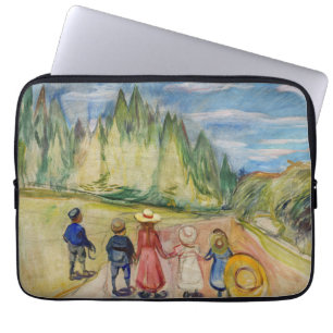 Edvard Munch - Het sprookjesbos Laptop Sleeve