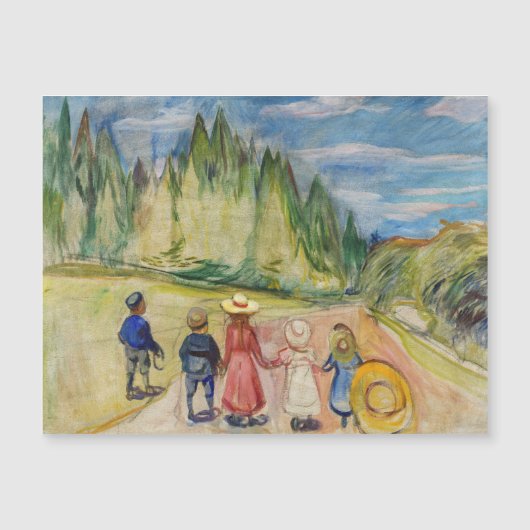 Edvard Munch - Het sprookjesbos Magnetische Kaart (Voorkant)