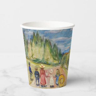 Edvard Munch - Het sprookjesbos Papieren Bekers