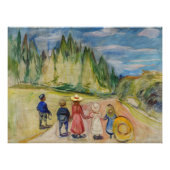 Edvard Munch - Het sprookjesbos Perfect Poster (Voorkant)