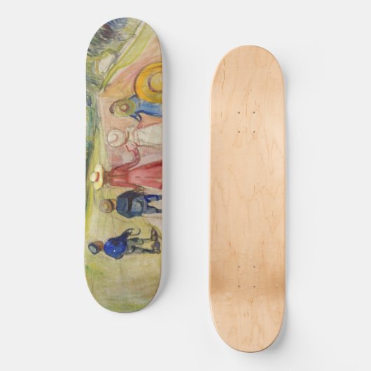 Edvard Munch - Het sprookjesbos Persoonlijk Skateboard (Voorkant)