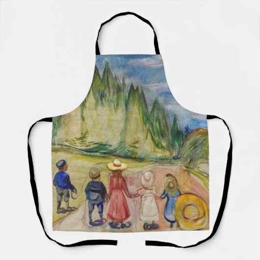 Edvard Munch - Het sprookjesbos Schort (Voorkant)