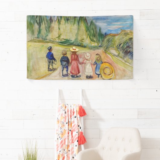 Edvard Munch - Het sprookjesbos Spandoek (Insitu)