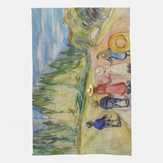 Edvard Munch - Het sprookjesbos Theedoek (Verticaal)