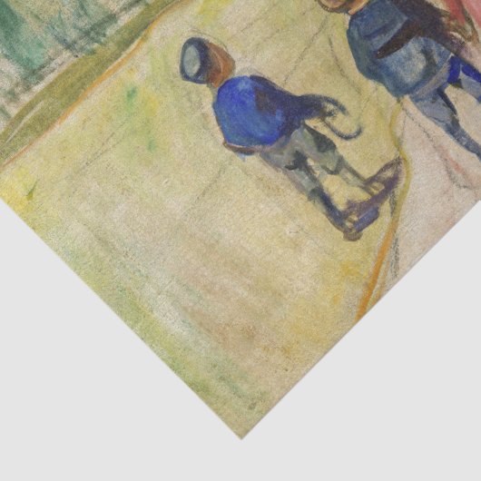 Edvard Munch - Het sprookjesbos Tissuepapier (Detail)