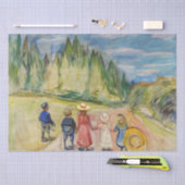 Edvard Munch - Het sprookjesbos Tissuepapier (Craft)