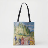 Edvard Munch - Het sprookjesbos Tote Bag (Voorkant)