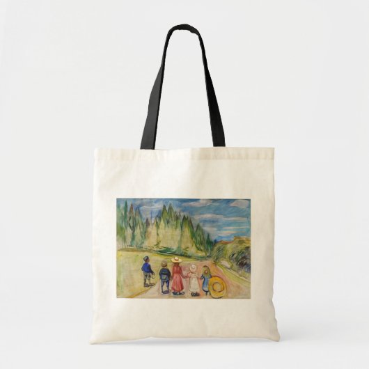 Edvard Munch - Het sprookjesbos Tote Bag (Voorkant)
