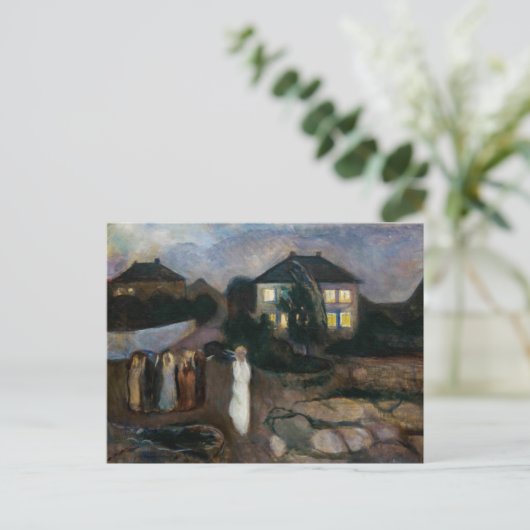 Edvard Munch - Het Storm Briefkaart (Staand voorkant)