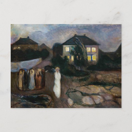 Edvard Munch - Het Storm Briefkaart (Voorkant)