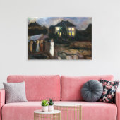 Edvard Munch - Het Storm Canvas Afdruk (Insitu (Woonkamer))