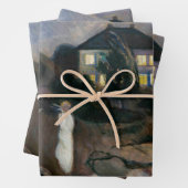 Edvard Munch - Het Storm Inpakpapier Vel (In situ)