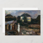 Edvard Munch - Het Storm Kaart (Voorkant / Achterkant)