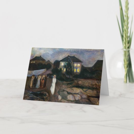 Edvard Munch - Het Storm Kaart (Voorkant)