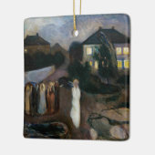 Edvard Munch - Het Storm Keramisch Ornament (Links)