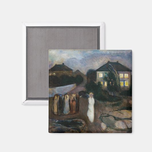 Edvard Munch - Het Storm Magneet (Voorkant / Achterkant)