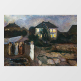 Edvard Munch - Het Storm Raamsticker