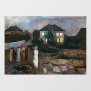 Edvard Munch - Het Storm Raamsticker