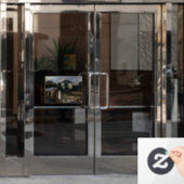 Edvard Munch - Het Storm Raamsticker (Kantoordeur)