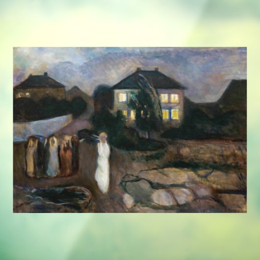 Edvard Munch - Het Storm Raamsticker (Vel 3)
