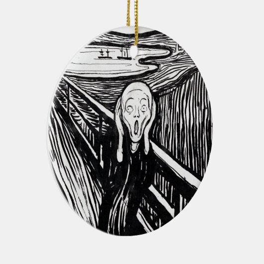 Edvard Munch Illustratie van het scherm Keramisch Ornament (Rechts)
