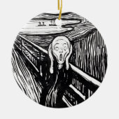 Edvard Munch Illustratie van het scherm Keramisch Ornament (Voorkant)