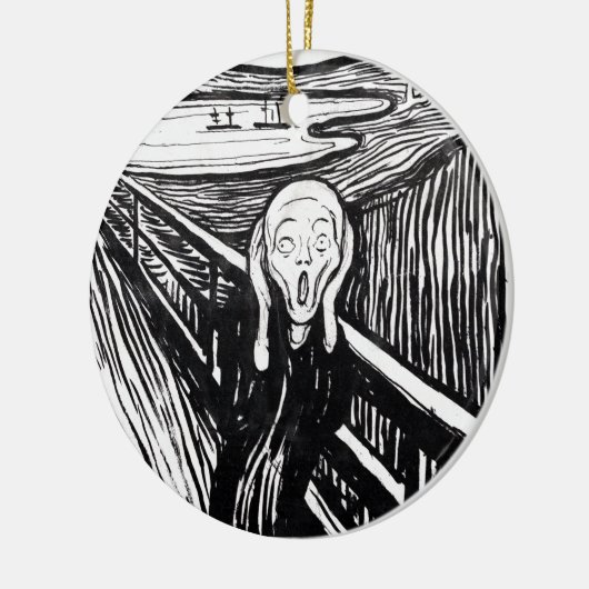 Edvard Munch Illustratie van het scherm Keramisch Ornament (Links)