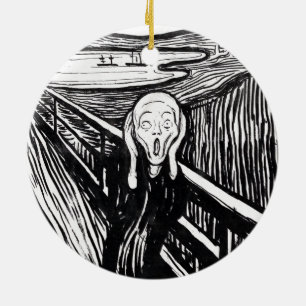 Edvard Munch Illustratie van het scherm Keramisch Ornament