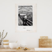 Edvard Munch Illustratie van het scherm Poster (Keuken)