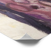 Edvard Munch is het gele log Poster (Hoek)