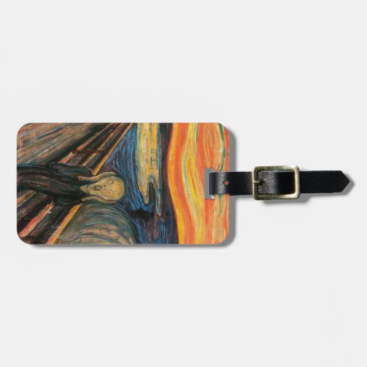 Edvard Munch is het spookbeeld Bagagelabel (Voorkant horizontaal)