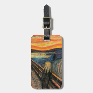 Edvard Munch is het spookbeeld Bagagelabel
