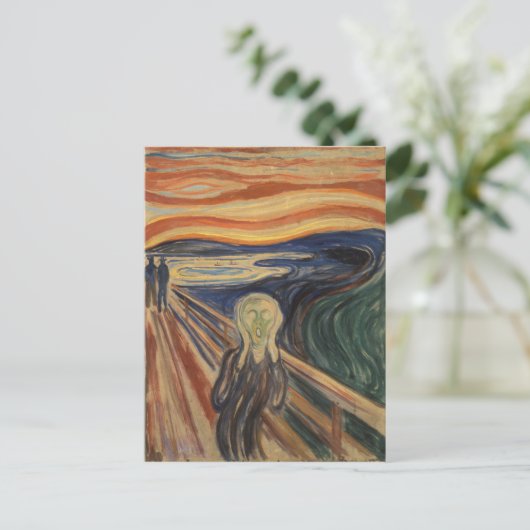 Edvard Munch is het spookbeeld Briefkaart (Staand voorkant)
