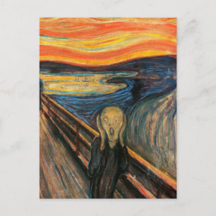 Edvard Munch is het spookbeeld Briefkaart