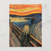 Edvard Munch is het spookbeeld Briefkaart (Voorkant)