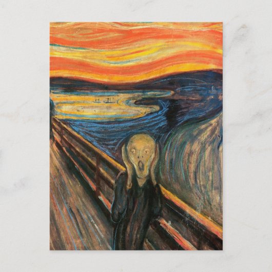 Edvard Munch is het spookbeeld Briefkaart (Voorkant)
