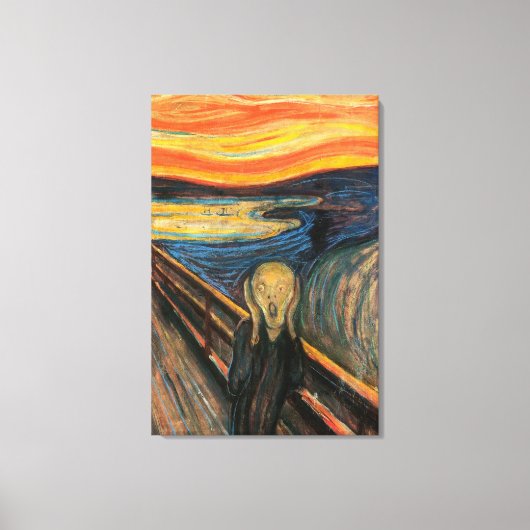 Edvard Munch is het spookbeeld Canvas Afdruk (Voorkant)