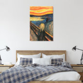 Edvard Munch is het spookbeeld Canvas Afdruk (Insitu (Slaapkamer))